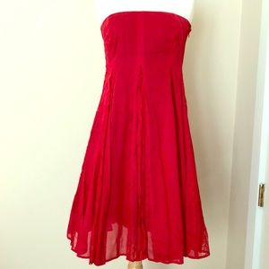 Anthropologie strapless dress
